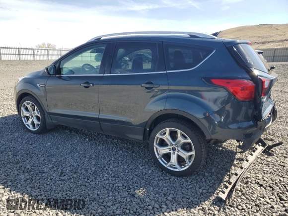 2019 Ford Escape Titanium with VIN 1FMCU9J95KUA32579, listed as a Copart auction lot 47264785 with 52,778 mi miles and Salvage Title. Bid and sale history available at carsss.com. Image 2.