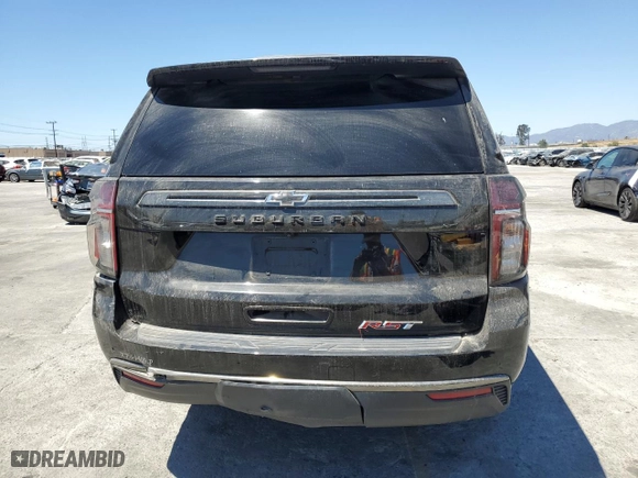 2022 Chevrolet Suburban RST with VIN 1GNSCEKD7NR176874, listed as a Copart auction lot 67539544 with 73,624 mi miles and Salvage Title. Bid and sale history available at carsss.com. Image 6.