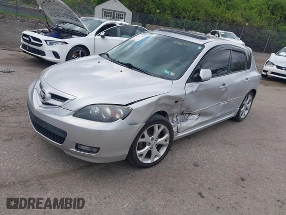 2008 Mazda 3 s GT *Ltd Avail* with VIN JM1BK344381776811, listed as a IAAI auction lot 42033595 with 184,540 mi miles. Bid and sale history available at carsss.com. Image 2.