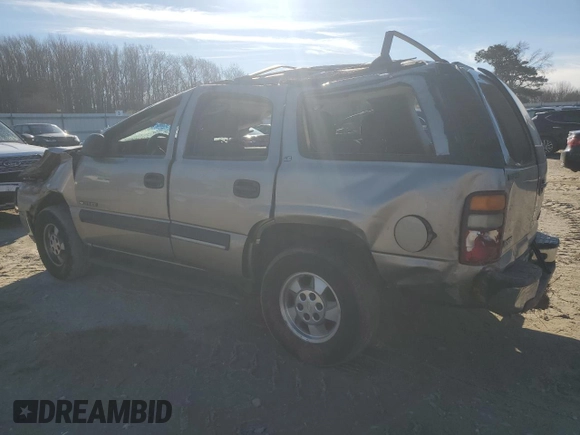 2002 Chevrolet Tahoe LS z VIN 1GNEC13Z62R242388, wystawiony jako Copart lot #86362454 z przebiegiem Nie podano mil oraz Nie do naprawy • Non repairable. Historia ofert i sprzedaży dostępna na DreamBid. Obrazek 2.