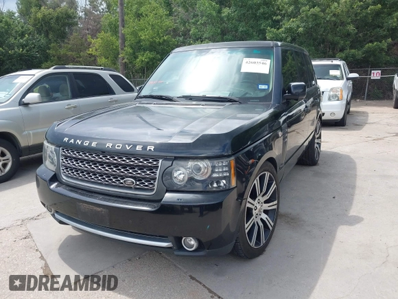2011 Land Rover Range Rover SC with VIN SALMF1E41BA330009, listed as a IAAI auction lot 42603546 with 125,493 mi miles and . Bid and sale history available at DreamBid. Image 2.