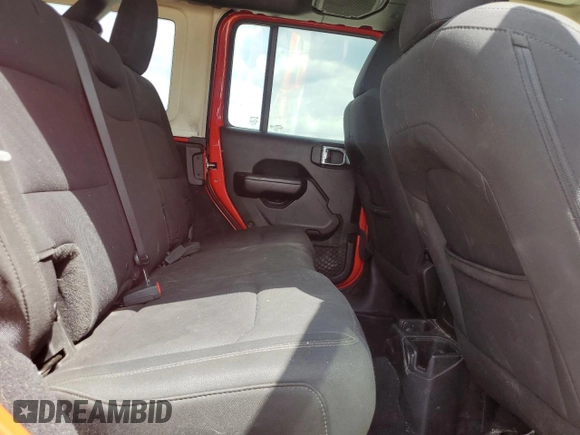 2018 Jeep Wrangler Unlimited Sport S z VIN 1C4HJXDG0JW122629, wystawiony jako Copart lot #56055015 z przebiegiem 130 731 mil mil oraz Czysty tytuł • Clean title. Historia ofert i sprzedaży dostępna na DreamBid. Obrazek 11.