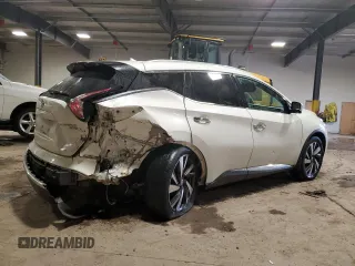 2015 Nissan Murano SL with VIN 5N1AZ2MH0FN270861, listed as a Copart auction lot 86621814 with 93,376 mi miles and Salvage Title. Bid and sale history available at DreamBid. Image 3.