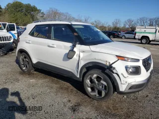 2024 Hyundai Venue SEL with VIN KMHRC8A31RU280227, listed as a Copart auction lot 48854665 with 28,050 mi miles and Salvage Title. Bid and sale history available at DreamBid. Image 4.