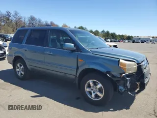 2006 Honda Pilot EX-L with VIN 2HKYF18766H561162, listed as a Copart auction lot 79991654 with 126,277 mi miles and Non Repairable. Bid and sale history available at DreamBid. Image 4.