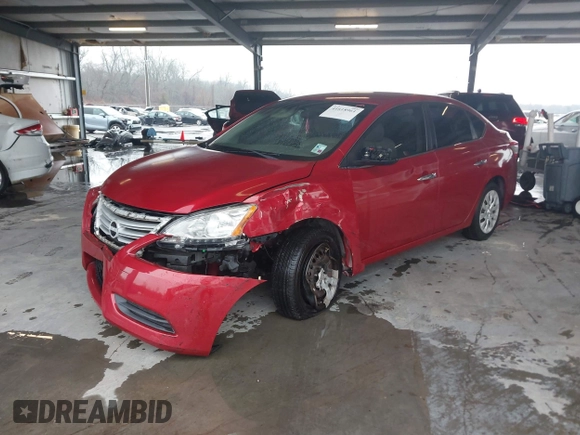 2013 Nissan Sentra SV with VIN 3N1AB7AP3DL777464, listed as a IAAI auction lot 41618961 with 89,886 mi miles. Bid and sale history available at carsss.com. Image 2.