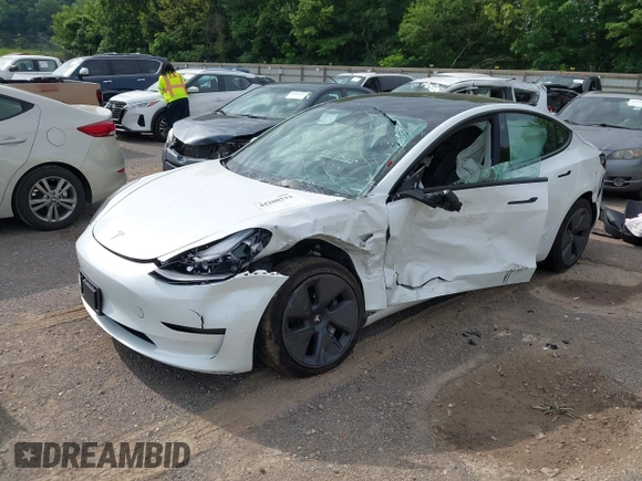 2023 Tesla Model 3 with VIN 5YJ3E1EA4PF644621, listed as a IAAI auction lot 42280312 with 41,262 mi miles and . Bid and sale history available at DreamBid. Image 6.