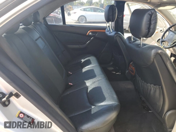 2002 Mercedes-Benz S-Class 4.3L with VIN WDBNG70JX2A314138, listed as a Copart auction lot 59694444 with 158,981 mi miles and Salvage Title. Bid and sale history available at carsss.com. Image 10.