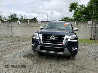 2024 Nissan Armada Platinum with VIN JN8AY2DB0R9850275, listed as a Copart auction lot 75102554 with 5,760 mi miles and Salvage Title. Bid and sale history available at carsss.com. Image 11.