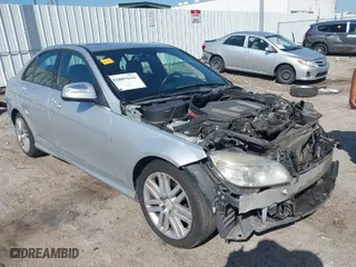 2008 Mercedes-Benz C-Class 3.0L Sport with VIN WDDGF81XX8F145536, listed as a IAAI auction lot 41807616 with NaN miles. Bid and sale history available at carsss.com. Image 1.