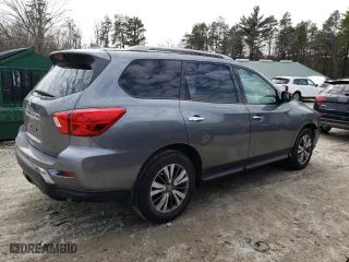 2020 Nissan Pathfinder S with VIN 5N1DR2AN6LC577174, listed as a Copart auction lot 48802775 with 58,442 mi miles and Salvage Title. Bid and sale history available at carsss.com. Image 3.
