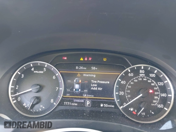 2024 Infiniti QX50 Luxe with VIN 3PCAJ5BAXRF104014, listed as a IAAI auction lot 41647475 with 7,771 mi miles and . Bid and sale history available at DreamBid. Image 7.