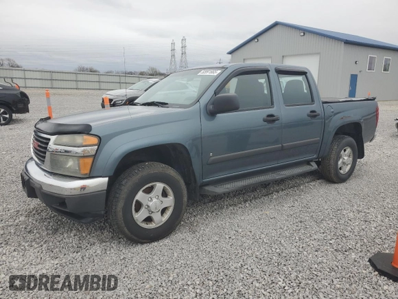 2007 GMC Canyon SLE2 with VIN 1GTDT13E878163870, listed as a Copart auction lot 50991665 with 281,636 mi miles and Salvage Title. Bid and sale history available at carsss.com. Image 1.