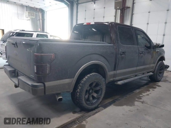 2018 Ford F-150 XL with VIN 1FTEW1EG0JKD08033, listed as a IAAI auction lot 41434712 with 110,386 mi miles. Bid and sale history available at carsss.com. Image 4.