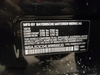 2020 BMW 5 Series 540i xDrive with VIN WBAJS3C04LWW66630, listed as a Copart auction lot 42411245 with 68,167 mi miles and Salvage title. Bid and sale history available at DreamBid. Image 12.
