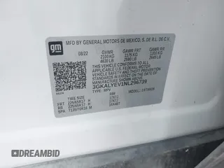 2022 GMC Terrain AT4 z VIN 3GKALYEV1NL296739, wystawiony jako IAAI lot #41118630 z przebiegiem 28 366 mil mil oraz . Historia ofert i sprzedaży dostępna na DreamBid. Obrazek 9.