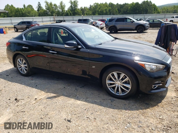 2015 Infiniti Q50 Premium with VIN JN1BV7AR6FM417210, listed as a Copart auction lot 63733915 with 95,926 mi miles and Salvage title. Bid and sale history available at DreamBid. Image 4.