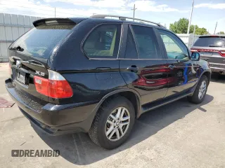 2004 BMW X5 3.0i with VIN 5UXFA13594LU34716, listed as a Copart auction lot 62934654 with 166,996 mi miles and Salvage Title. Bid and sale history available at carsss.com. Image 3.