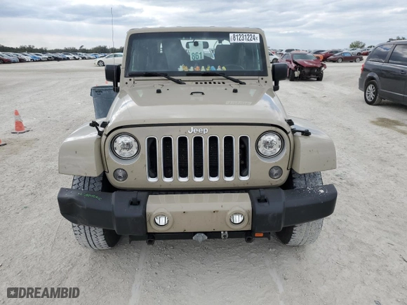 2018 Jeep Wrangler JK Sahara with VIN 1C4AJWBG2JL810082, listed as a Copart auction lot 81231224 with 45,640 mi miles and Salvage Title. Bid and sale history available at carsss.com. Image 5.
