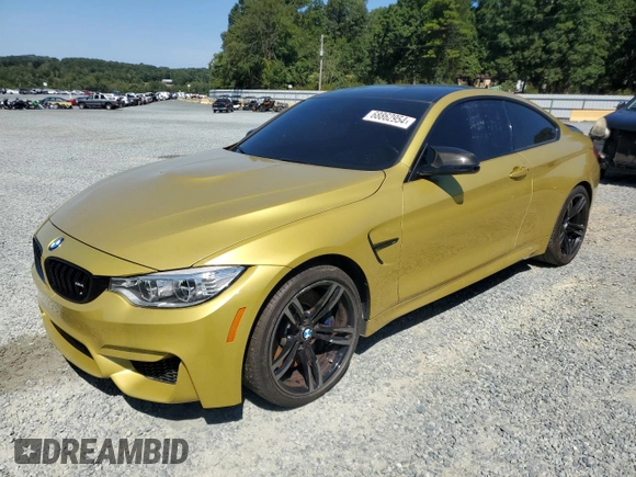 2016 BMW M4 with VIN WBS3R9C53GK337509, listed as a Copart auction lot 68862954 with 61,947 mi miles and Salvage Title. Bid and sale history available at carsss.com. Image 1.