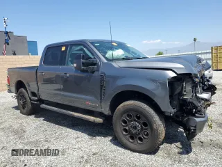 2024 Ford F-250 XL with VIN 1FT8W2BM3REC77366, listed as a Copart auction lot 56059195 with 6,038 mi miles and Salvage title. Bid and sale history available at DreamBid. Image 4.