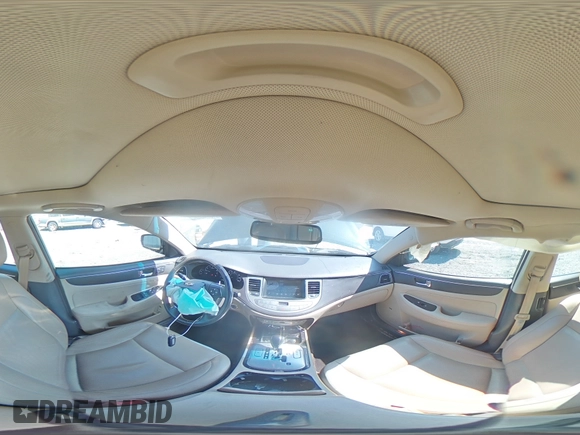 2009 Hyundai Genesis with VIN KMHGC46E69U041086, listed as a Copart auction lot 51020435 with 128,764 mi miles and Salvage Title. Bid and sale history available at DreamBid. Image 13.