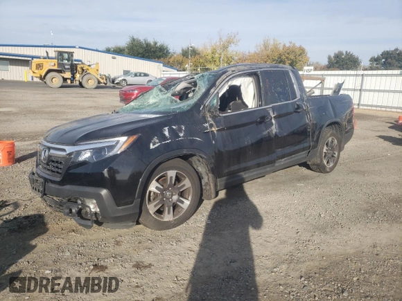2019 Honda Ridgeline RTL with VIN 5FPYK2F54KB007833, listed as a Copart auction lot 79132174 with 104,690 mi miles and Non repairable. Bid and sale history available at DreamBid. Image 1.