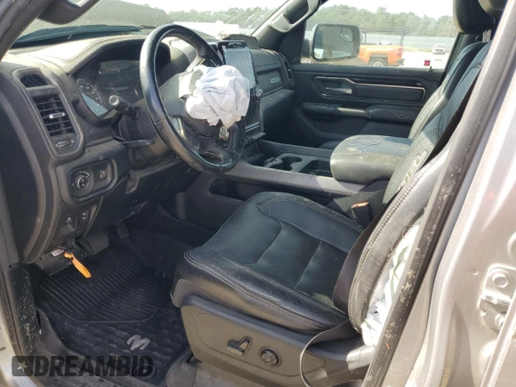 2020 Ram 1500 Rebel with VIN 1C6SRFLT0LN215917, listed as a Copart auction lot 58087705 with 69,683 mi miles and Salvage title. Bid and sale history available at DreamBid. Image 7.