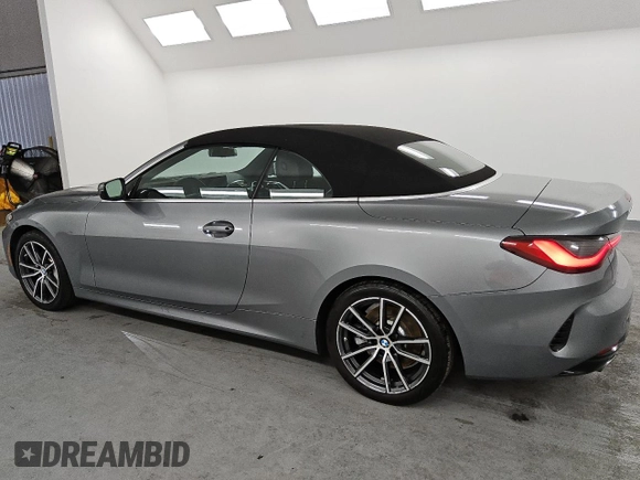 2025 BMW 4 Series 430i xDrive with VIN WBA53DB00SCS20075, listed as a Copart auction lot 50836885 with 22,549 mi miles and Clean Title. Bid and sale history available at DreamBid. Image 2.