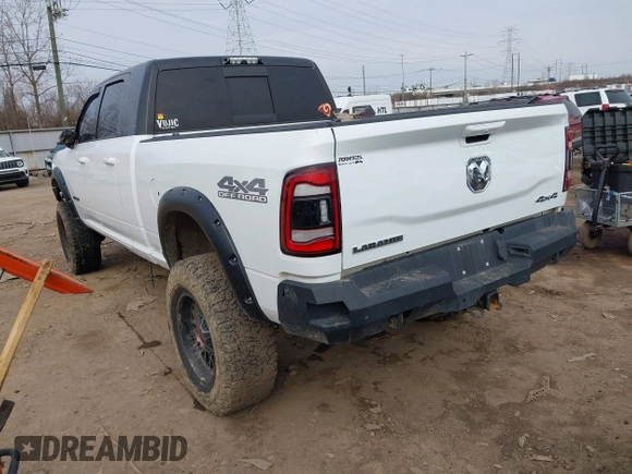2020 Ram 2500 Laramie with VIN 3C6UR5NL9LG101116, listed as a IAAI auction lot 41694638 with 92,472 mi miles. Bid and sale history available at carsss.com. Image 3.