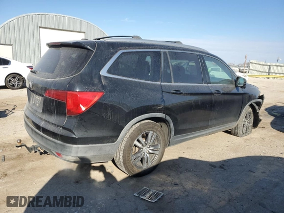 2016 Honda Pilot EX-L with VIN 5FNYF5H7XGB038380, listed as a Copart auction lot 82704994 with 108,400 mi miles and Salvage Title. Bid and sale history available at DreamBid. Image 3.