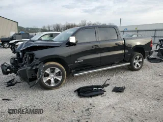 2023 Ram 1500 Laramie with VIN 1C6SRFJT3PN517002, listed as a Copart auction lot 49489805 with 45,475 mi miles and Salvage title. Bid and sale history available at DreamBid. Image 1.