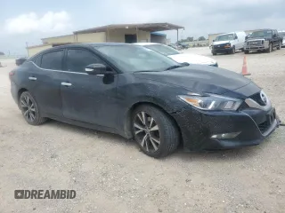 2016 Nissan Maxima SL with VIN 1N4AA6AP7GC384776, listed as a Copart auction lot 54777145 with 107,140 mi miles and Salvage title. Bid and sale history available at DreamBid. Image 4.