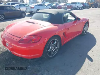 2008 Porsche Boxster S with VIN WP0CB29858U730258, listed as a IAAI auction lot 41718569 with 209,434 mi miles. Bid and sale history available at carsss.com. Image 4.