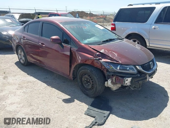 2013 Honda Civic LX with VIN 2HGFB2F52DH568420, listed as a IAAI auction lot 41857748 with 181,680 mi miles and . Bid and sale history available at DreamBid. Image 1.