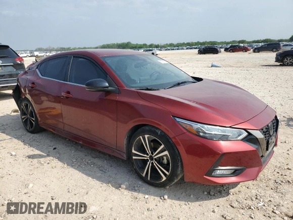 2020 Nissan Sentra SR with VIN 3N1AB8DVXLY266366, listed as a Copart auction lot 51282925 with 47,718 mi miles and Salvage Title. Bid and sale history available at DreamBid. Image 4.