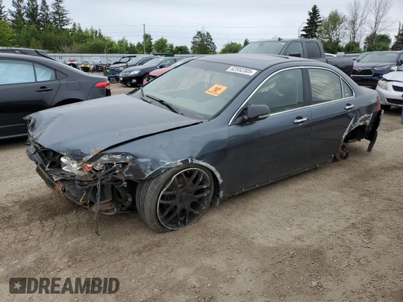 2006 Acura TSX with VIN JH4CL96856C802927, listed as a Copart auction lot 62552305 with Not provided miles and Salvage title. Bid and sale history available at DreamBid. Image 1.
