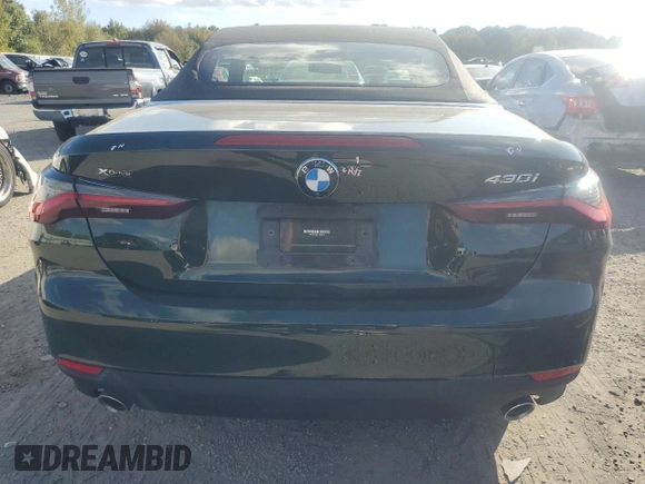 2023 BMW 4 Series 430i xDrive with VIN WBA43AT02PCM93518, listed as a Copart auction lot 73193044 with 15,520 mi miles and Salvage Title. Bid and sale history available at DreamBid. Image 6.