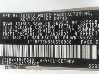 2011 Toyota Camry LE z VIN 4T1BF3EK9BU656806, wystawiony jako IAAI lot #41792844 z przebiegiem 163 634 mil mil oraz . Historia ofert i sprzedaży dostępna na DreamBid. Obrazek 9.