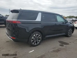 2024 Kia Carnival EX with VIN KNDNC5H35R6448091, listed as a Copart auction lot 73502454 with 111 mi miles and Salvage Title. Bid and sale history available at carsss.com. Image 3.