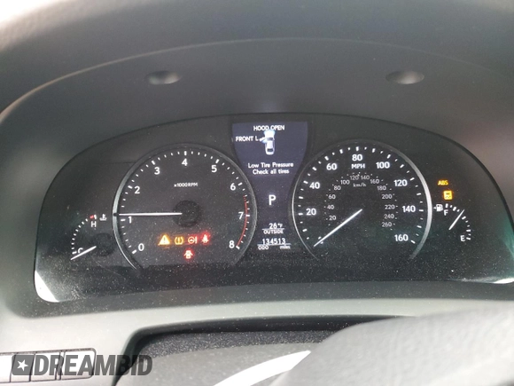 2014 Lexus LS 460 with VIN JTHCL5EF4E5021098, listed as a Copart auction lot 41411565 with 134,513 mi miles and Salvage title. Bid and sale history available at DreamBid. Image 9.