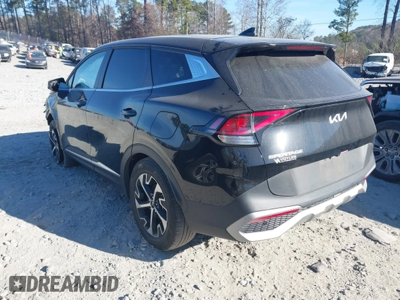 2023 Kia Sportage EX with VIN 5XYK33AF1PG091627, listed as a IAAI auction lot 41178368 with 53,888 mi miles and . Bid and sale history available at carsss.com. Image 3.