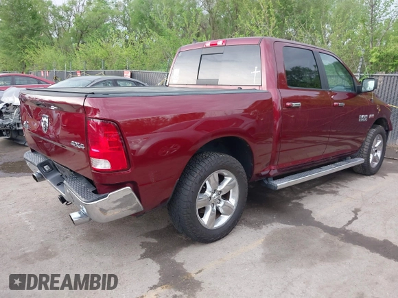 2018 Ram 1500 Big Horn with VIN 1C6RR7LT7JS322076, listed as a IAAI auction lot 42098483 with 99,932 mi miles and . Bid and sale history available at DreamBid. Image 4.