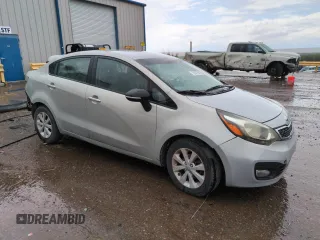 2013 Kia Rio EX with VIN KNADN4A38D6165846, listed as a Copart auction lot 61472955 with 180,536 mi miles and Salvage title. Bid and sale history available at DreamBid. Image 4.