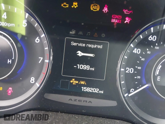 2016 Hyundai Azera Limited z VIN KMHFH4JGXGA568911, wystawiony jako IAAI lot #41428434 z przebiegiem 158 202 mil mil oraz . Historia ofert i sprzedaży dostępna na DreamBid. Obrazek 7.