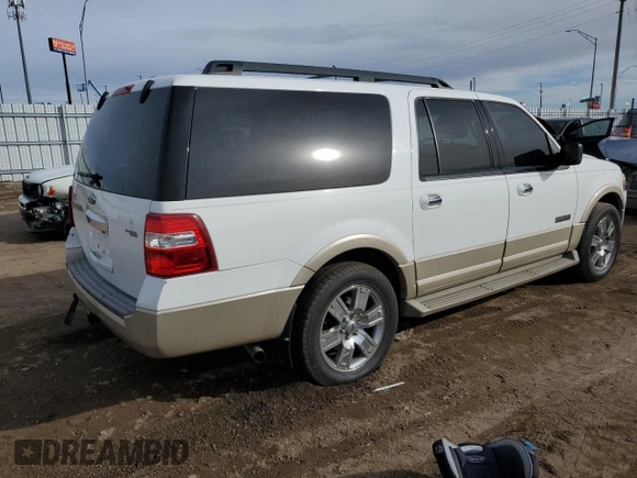 2007 Ford Expedition Max Eddie Bauer with VIN 1FMFK18577LA24715, listed as a Copart auction lot 46922925 with 142,205 mi miles and Salvage Title. Bid and sale history available at DreamBid. Image 3.