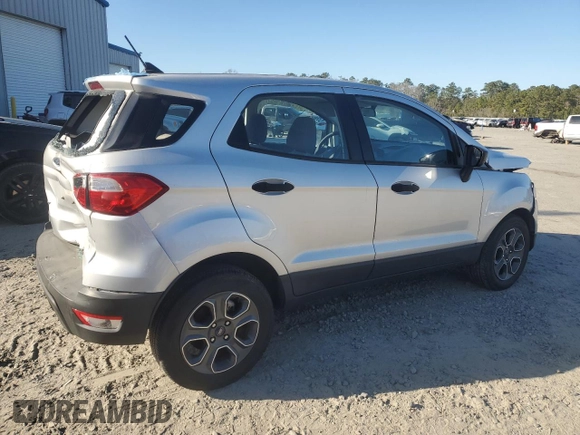 2021 Ford EcoSport S with VIN MAJ3S2FE4MC407593, listed as a Copart auction lot 47454615 with 26,309 mi miles and Salvage Title. Bid and sale history available at DreamBid. Image 3.