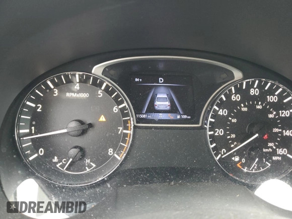 2017 Nissan Altima SL with VIN 1N4AL3AP1HC291083, listed as a Copart auction lot 59685585 with 115,081 mi miles and Non repairable. Bid and sale history available at DreamBid. Image 9.