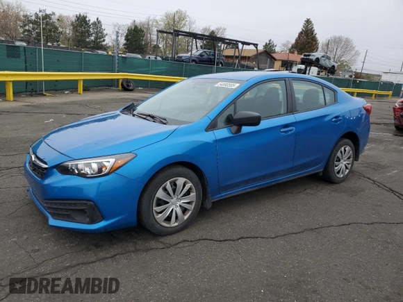 2020 Subaru Impreza with VIN 4S3GKAB64L3610177, listed as a Copart auction lot 54890585 with 14,256 mi miles and Salvage title. Bid and sale history available at DreamBid. Image 1.