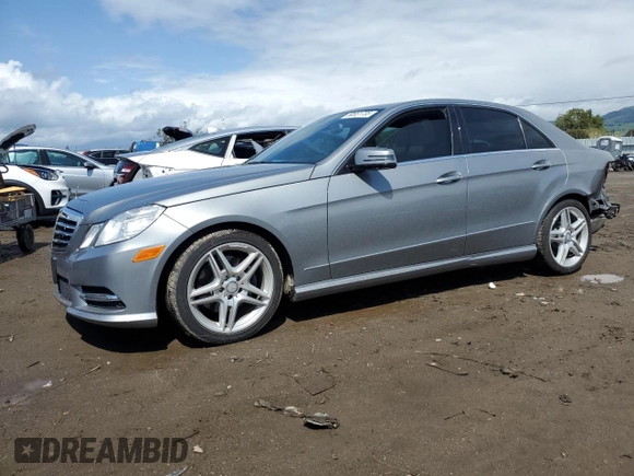 2013 Mercedes-Benz E 350 Luxury with VIN WDDHF5KB2DA735971, listed as a Copart auction lot 50551735 with 67,566 mi miles and Salvage Title. Bid and sale history available at DreamBid. Image 1.